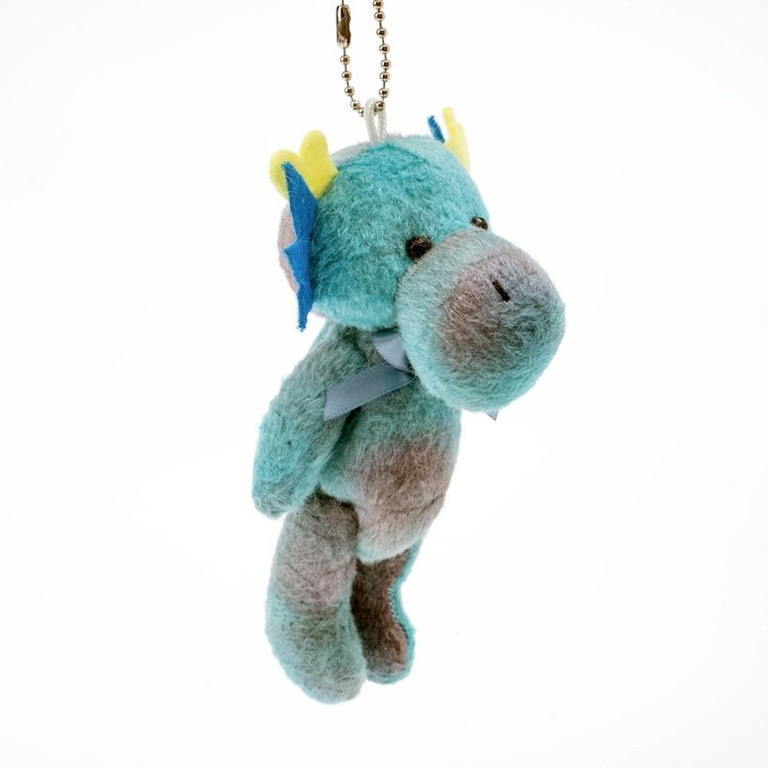 Мягкая игрушка &laquo;Дракон&raquo; на подвеске, 12 см, цвет синий