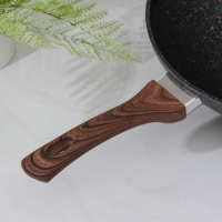 Сковорода WOK Granit ultra blue, d=28 см, h=9,5 см, пластиковая ручка, антипригарное покрытие, цвет чёрный