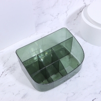 Органайзер для хранения косметических принадлежностей «GREEN», 6 секций, 23 × 15,5 × 11 см, цвет полупрозрачный/зелёный Органайзер для хранения косметических принадлежностей «GREEN», 6 секций, 23 × 15,5 × 11 см, цвет полупрозрачный/зелёный