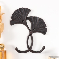 Крючки декоративные чугун "Листья Гинкго" 22х17,5х3,2 см Крючки декоративные чугун "Листья Гинкго" 22х17,5х3,2 см