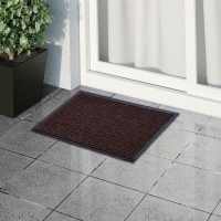Коврик придверный влаговпитывающий, ребристый, «Стандарт», 40×60 см, цвет коричневый Коврик придверный влаговпитывающий, ребристый, «Стандарт», 40×60 см, цвет коричневый