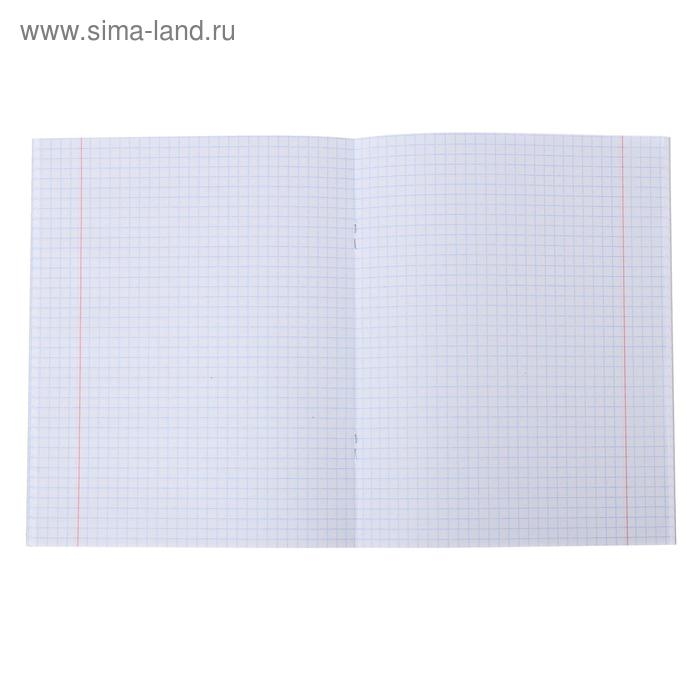 Тетрадь 48 листов, в клетку, METALLIC "Розовая", обложка бумвинил, блок офсет