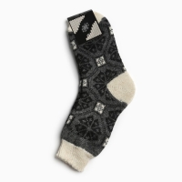 Носки мужские шерстяные &laquo;Снежинка в орнаменте&raquo;, цвет серый, размер 29