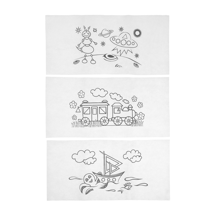 Комплект раскрасок для автомобильного столика, многоразовые, 42 х 20 см, 3 шт Комплект раскрасок для автомобильного столика, многоразовые, 42 х 20 см, 3 шт