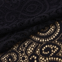 Кружевная эластичная ткань, 180 мм × 2,7 ± 0,5 м, цвет чёрный Кружевная эластичная ткань, 180 мм × 2,7 ± 0,5 м, цвет чёрный