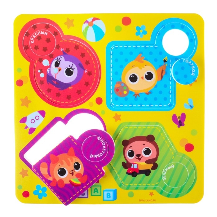 Набор игрушек для ванны &laquo;Кругляшики&raquo;, МАКСИ - пазл, сачок, удочка, Крошка Я