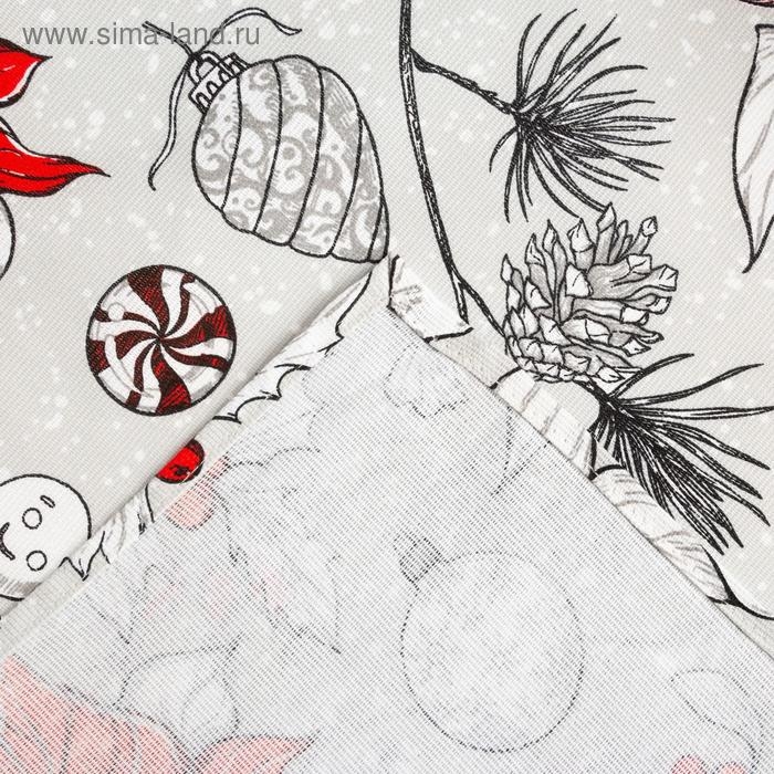 Скатерть новогодняя Доляна &laquo;Новогоднее настроение&raquo; 250х149 см, 100% хлопок, 164 г/м2