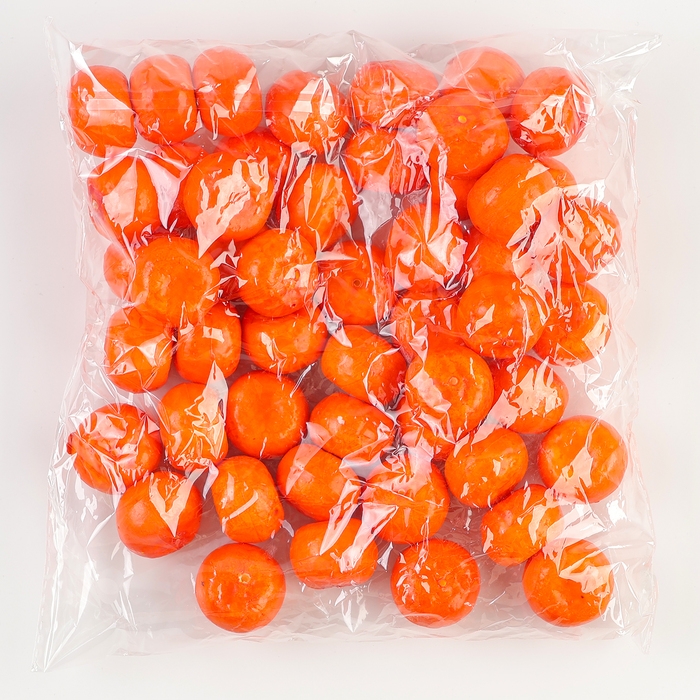 Декор &laquo;Мандаринки&raquo;, набор 50 шт., размер 3,2&times;3 см