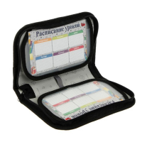 Пенал 1 секция, 130 х 210 х 40 мм, 2 откидные планки, тканевый, Calligrata TOP, Content "Космос синий"