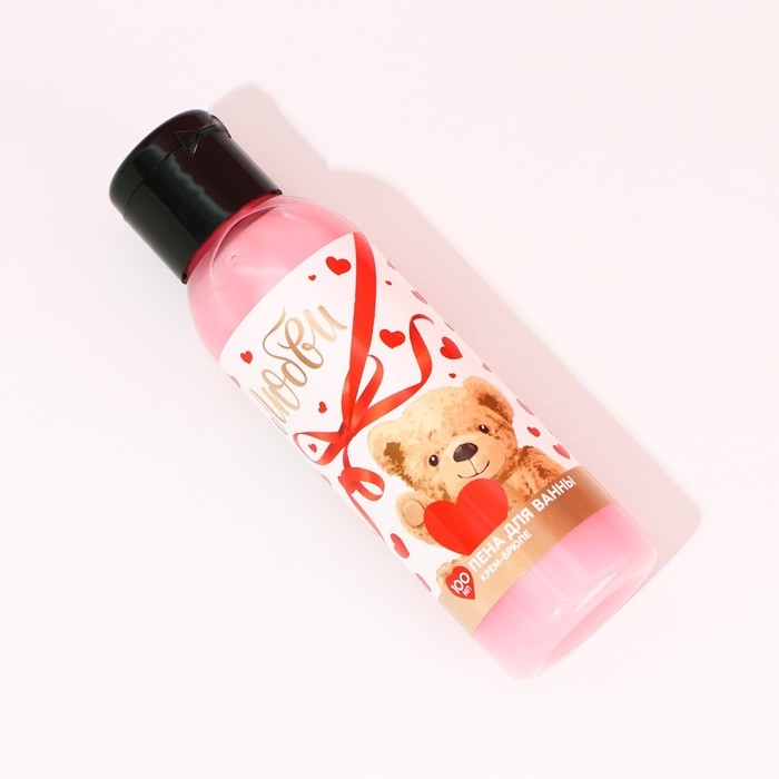 Пена для ванны &laquo;Любви&raquo;, 100 мл, аромат крема-брюле, ЧИСТОЕ СЧАСТЬЕ