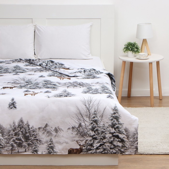 Пододеяльник &laquo;Этель&raquo; Snow forest, 175х215 см, хлопок 100%, поплин 125 г/м2