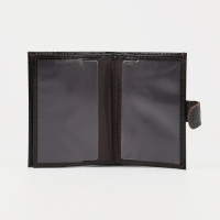 Обложка для автодокументов и паспорта на кнопке TEXTURA, цвет коричневый