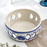 Подставка для яиц "Куличница", гжель, фарфор, 25х11 см Подставка для яиц "Куличница", гжель, фарфор, 25х11 см