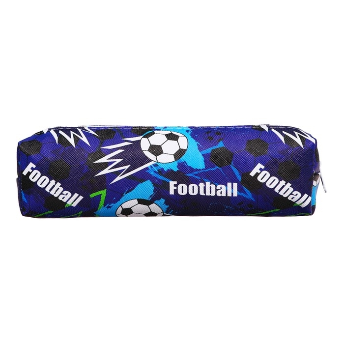 Пенал школьный на молнии Пенал школьный на молнии "Футбол" Calligrata, синий