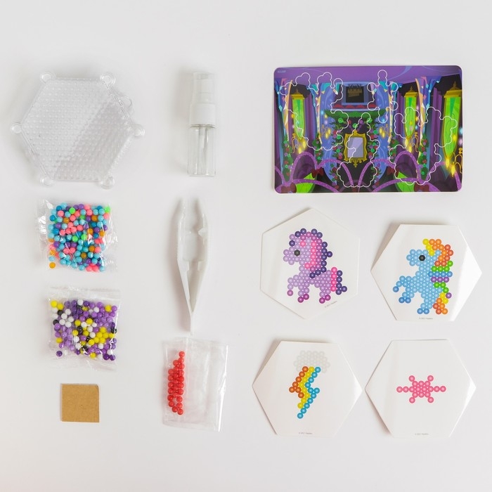 Аквамозаика с декорациями, My little pony, 4 фигурки Аквамозаика с декорациями, My little pony, 4 фигурки