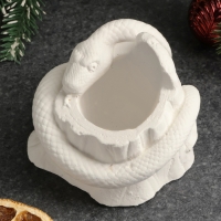 Кашпо "Змея на пеньке" 10х10см