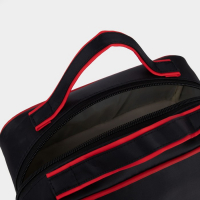 Косметичка, 2 отдела на молниях, цвет чёрный