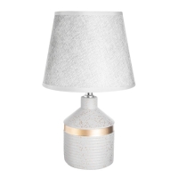 Настольная лампа "Аквилина" Е14 40Вт серо-золотой 20х20х33 см RISALUX