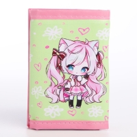 Подарочный набор для девочки «Аниме», кошелёк, блокнот, ручка Подарочный набор для девочки «Аниме», кошелёк, блокнот, ручка