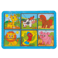 Квадраты Никитина «Животные», двусторонние Квадраты Никитина «Животные», двусторонние