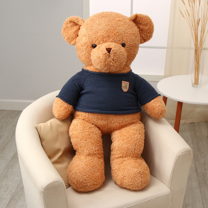 Мягкая игрушка &laquo;Медведь&raquo;, в вязаном свитере, 105 см, цвет синий