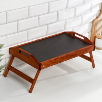 Столик для завтрака складной, 50&times;30см, с ручками, морёный