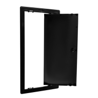 Люк ревизионный ZEIN 2040ЛР, 200 х 400 мм, пластик, черный