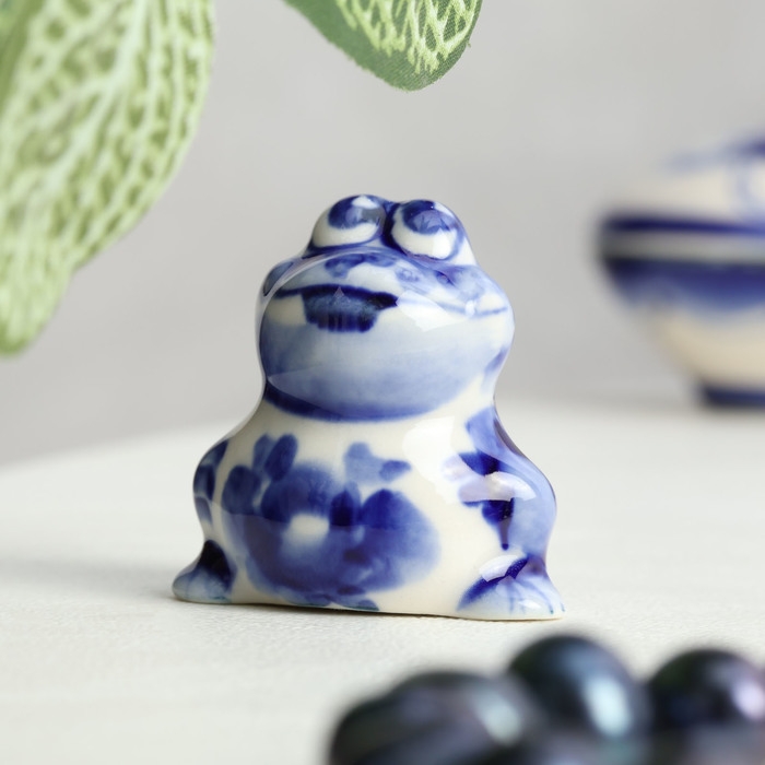 Сувенир &laquo;Лягушка&raquo;, гжель