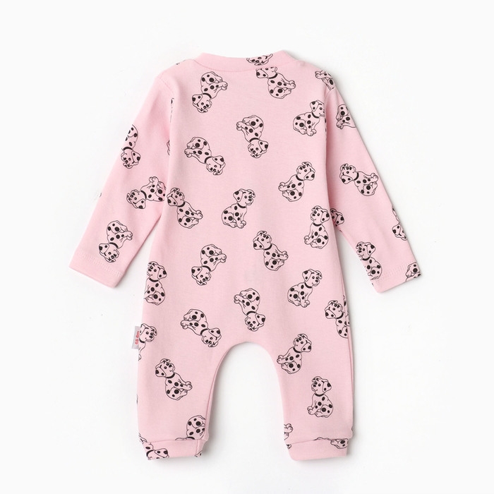 Комбинезон детский, цвет розовый, рост 68 см