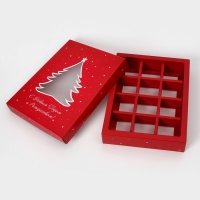 Коробка для конфет 12 шт "Праздничная" 19 х 15 х 3,6 см Коробка для конфет 12 шт "Праздничная" 19 х 15 х 3,6 см