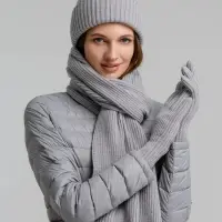 Перчатки Bernard, светло-серые, размер L/XL