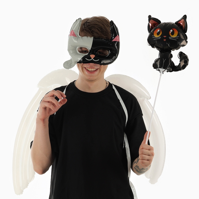 Набор фольгированных шаров «Карнавальный набор. Кошка», 3 шт. Набор фольгированных шаров «Карнавальный набор. Кошка», 3 шт.