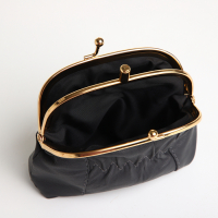 Кошелёк-косметичка, 2 отдела на рамке, цвет серый МИКС Кошелёк-косметичка, 2 отдела на рамке, цвет серый МИКС