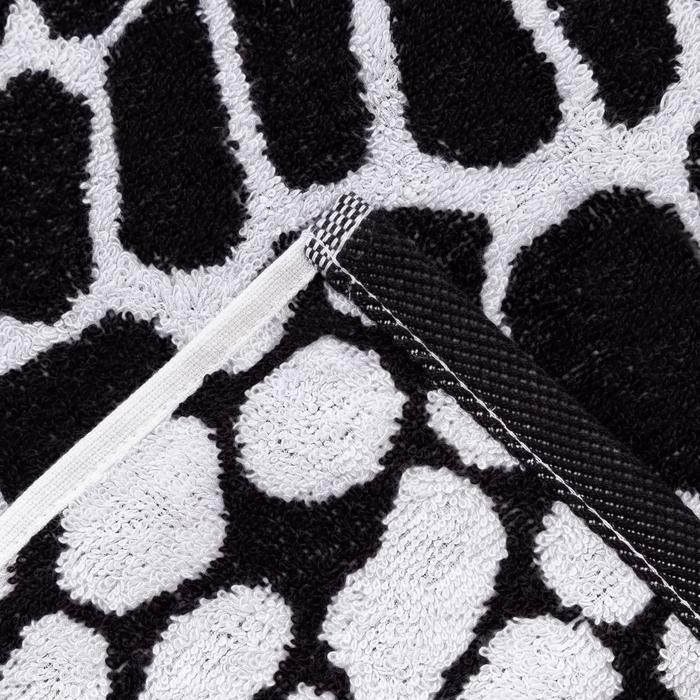 Полотенце махровое Этель ЧБ &laquo;Змея&raquo;, пестроткань, 30х60 см