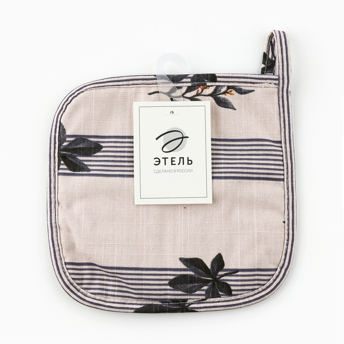 Прихватка Этель Прихватка Этель "Leaves" 19х19см,100% х/л, репс 220 г/м2