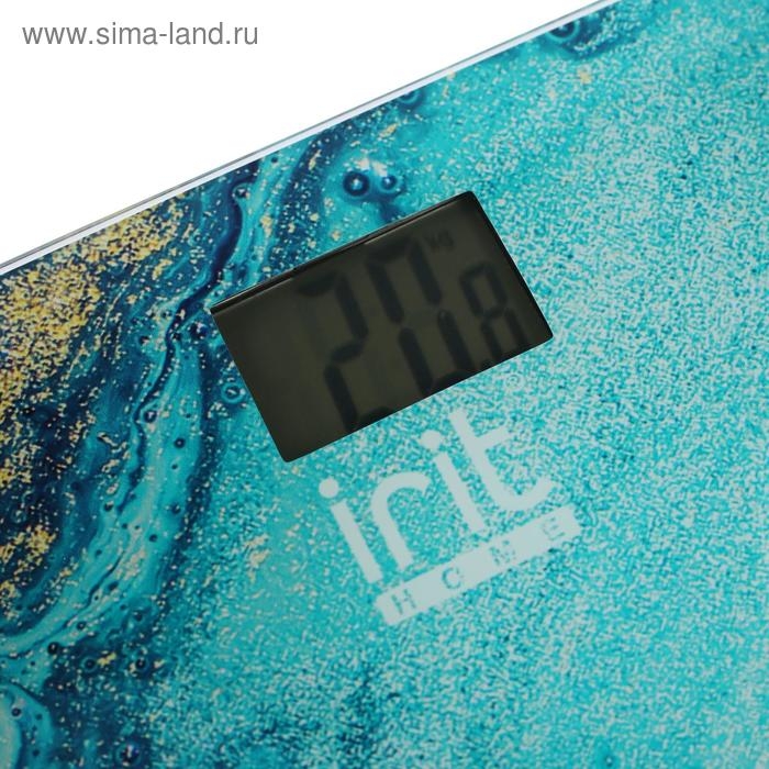 Весы напольные Irit IR-7272, электронные, до 180 кг, 2хААА, стекло, рисунок Весы напольные Irit IR-7272, электронные, до 180 кг, 2хААА, стекло, рисунок