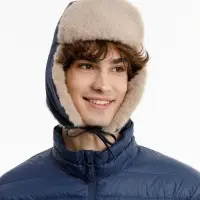 Шапка-ушанка Wasa, темно-синяя