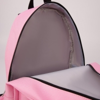 Рюкзак школьный текстильный &laquo;Сердце&raquo;, 37 х 33 х 17 см, с липучками, розовый