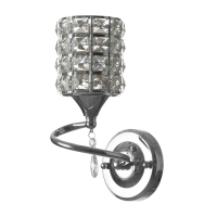 Бра "Моника" Е27 40Вт хром 10х26 см Бра "Моника" Е27 40Вт хром 10х26 см