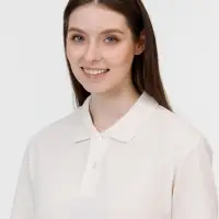 Рубашка поло унисекс Pulse, молочно-белая, размер S