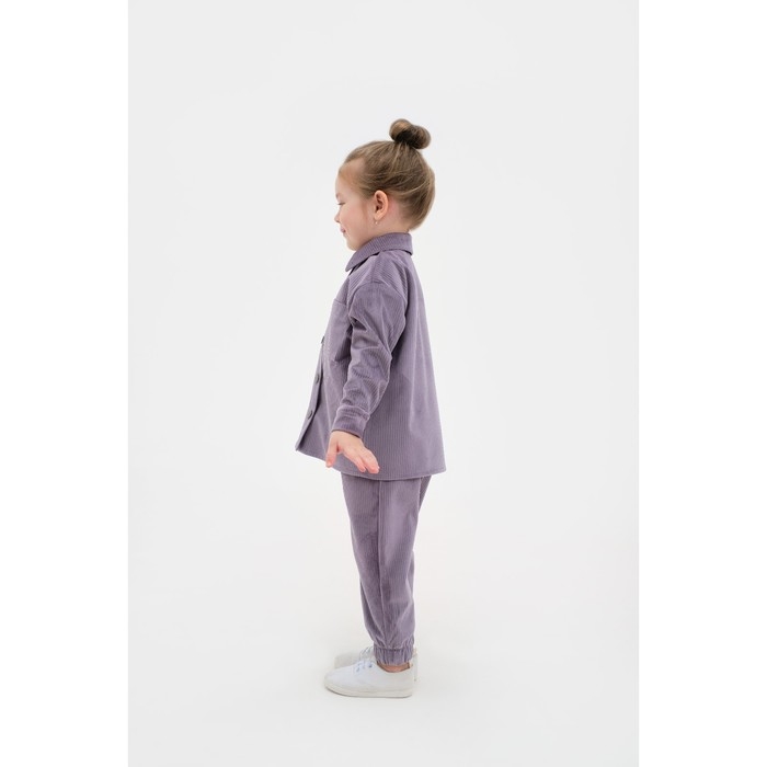 Костюм детский KAFTAN "Velvet", размер 32 (110-116), цвет фиолетовый