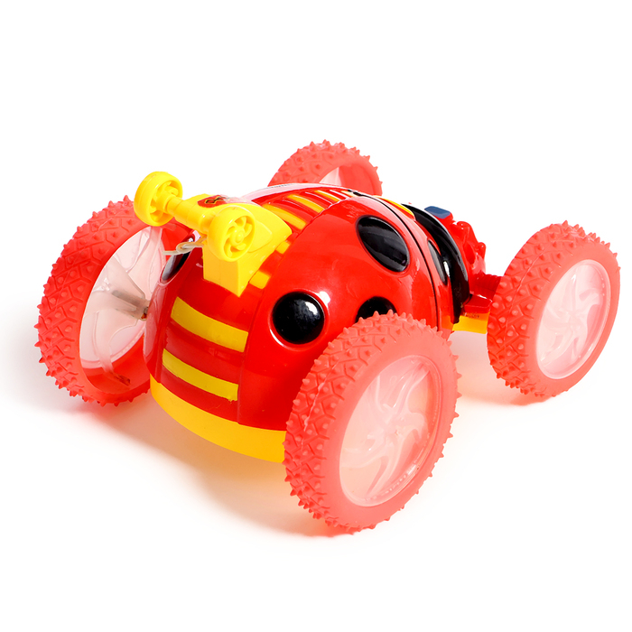 Машина-перевёртыш «Божья коровка», радиоуправляемая, световые эффекты, цвет красный Машина-перевёртыш «Божья коровка», радиоуправляемая, световые эффекты, цвет красный