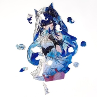 Пазлы деревянные фигурный «Аниме девушка», 155 элементнов Пазлы деревянные фигурный «Аниме девушка», 155 элементнов