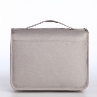 Косметичка на молнии, цвет серый