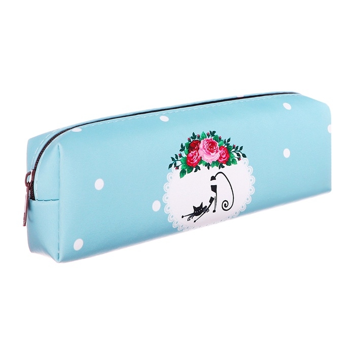 Пенал школьный «Кошечка», на молнии, МИКС Пенал школьный «Кошечка», на молнии, МИКС