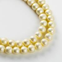 Бусины из стекла, набор 78 шт., размер 1 шт. — 10 мм, цвет белый Бусины из стекла, набор 78 шт., размер 1 шт. — 10 мм, цвет белый