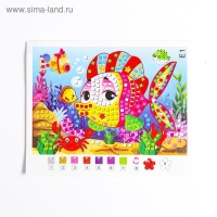 Мозаика стикерная &laquo;Рыбка красавица&raquo; блестки, стразы