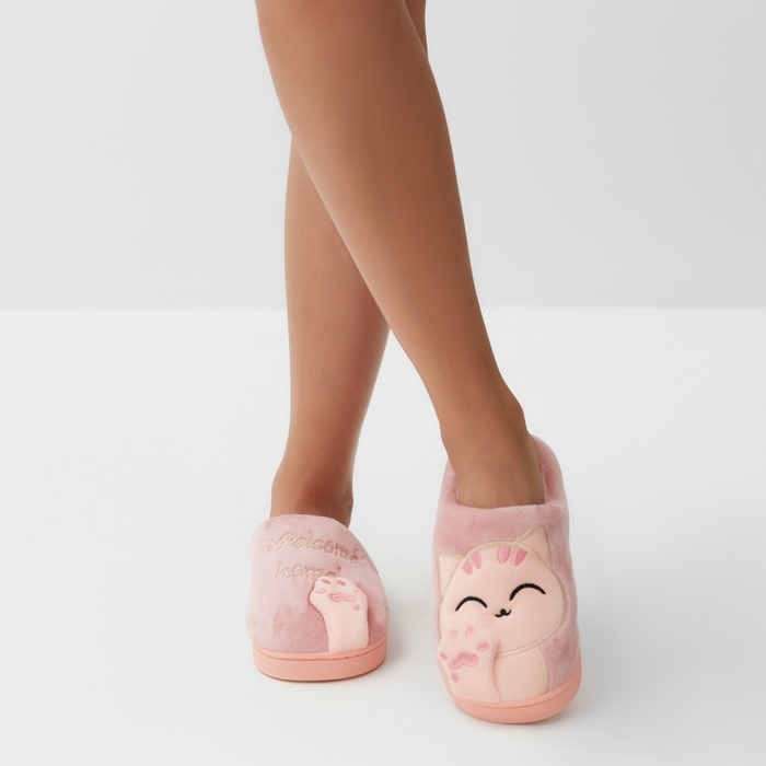 Тапочки женские размер 36-37, цвет розовый