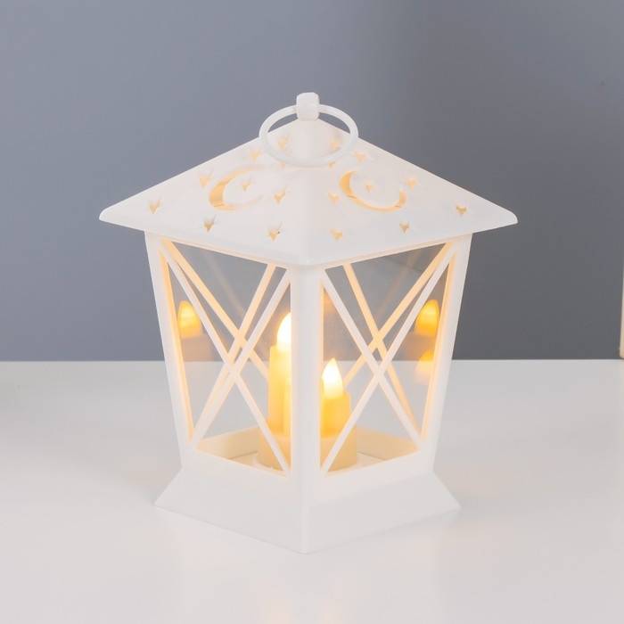 Ночник "Ночка" LED от батареек белый 11,5х11,5х16,5 см RISALUX