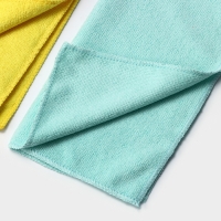 Салфетки универсальные Доляна, 220 г/м&sup2;, 5 шт, 30&times;30 см, микрофибра, с оверлоком, цвет МИКС